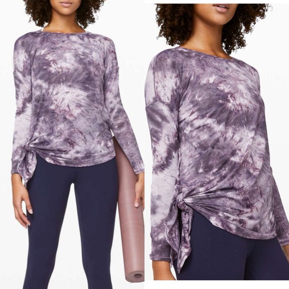 Lululemon To The Point Mist blue long sleeve Top, Size S/M? (See Measurements) - Picture 3 of 9